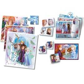 Oferta Juegos Educativos Edukit 7 en 1 Princesas Frozen Disney - Puzzle - Domino - cubos - Memori