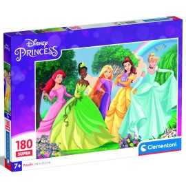 Puzzle 180 piezas Princesas Disney Sirenita, Rapunzel, Bella y Cenicienta