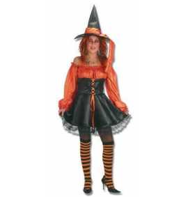 Comprar Disfraz Bruja Naranja Halloween Adulta